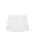 Women's Athletic Skort with Zipper Waist