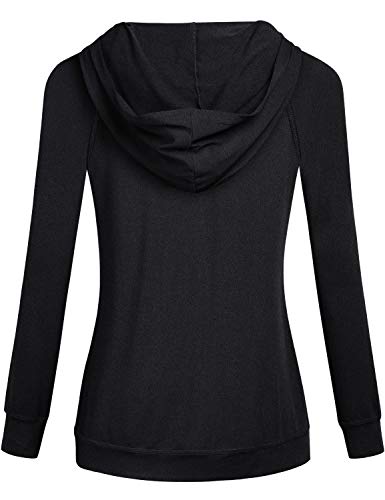 Women's Fleece-Lined Full-Zip Sports Hoodie with Pockets