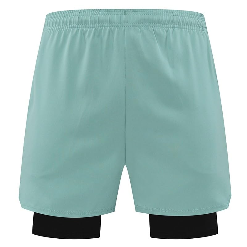 Men's 2-in-1 Quick-Dry Athletic Shorts with Liner