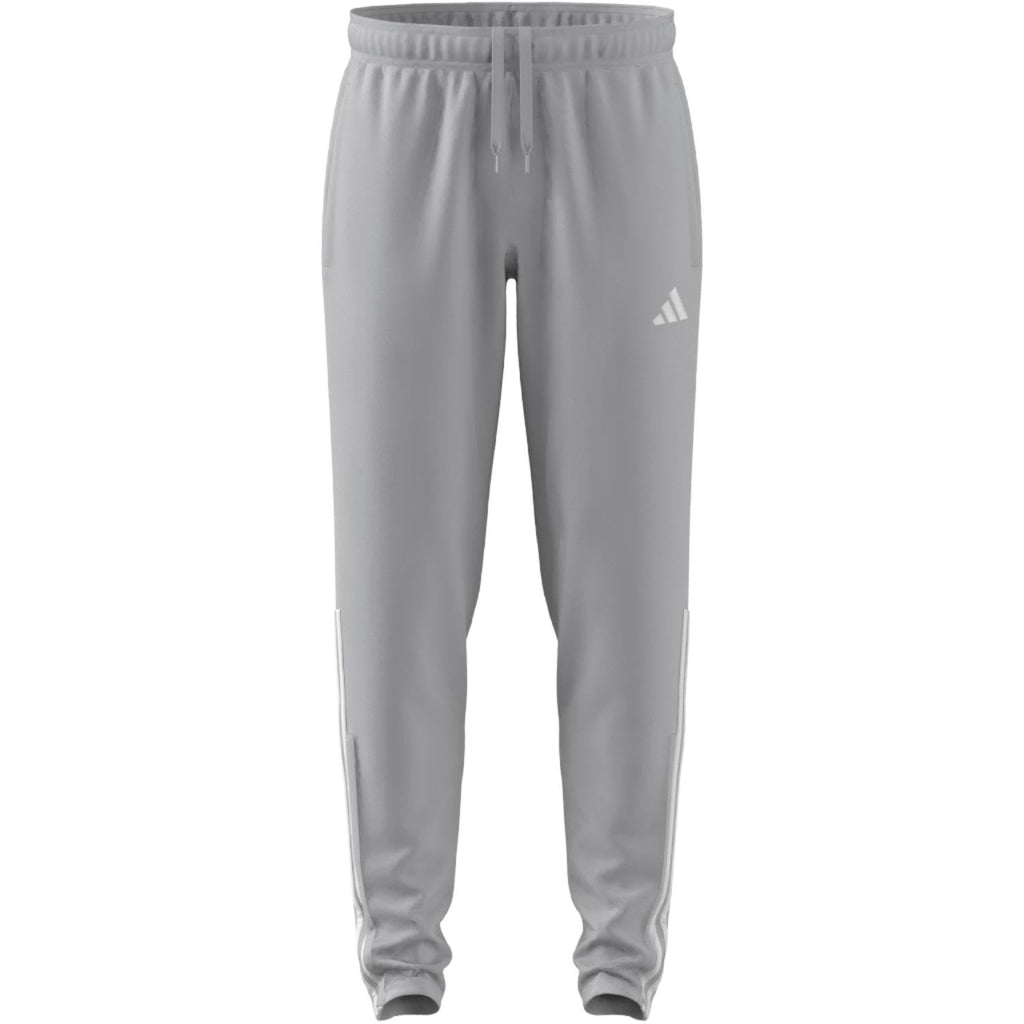 adidas Mens Sereno Aeroready Cut 3-Stripes Regular Slim Tapered Tracksuit Bottoms Training Casual Moisture Wicking - Grey