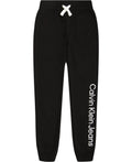 Calvin Klein Boys Pull-on Legacy Fleece Jogger Sweatpants, Drawstring Closure