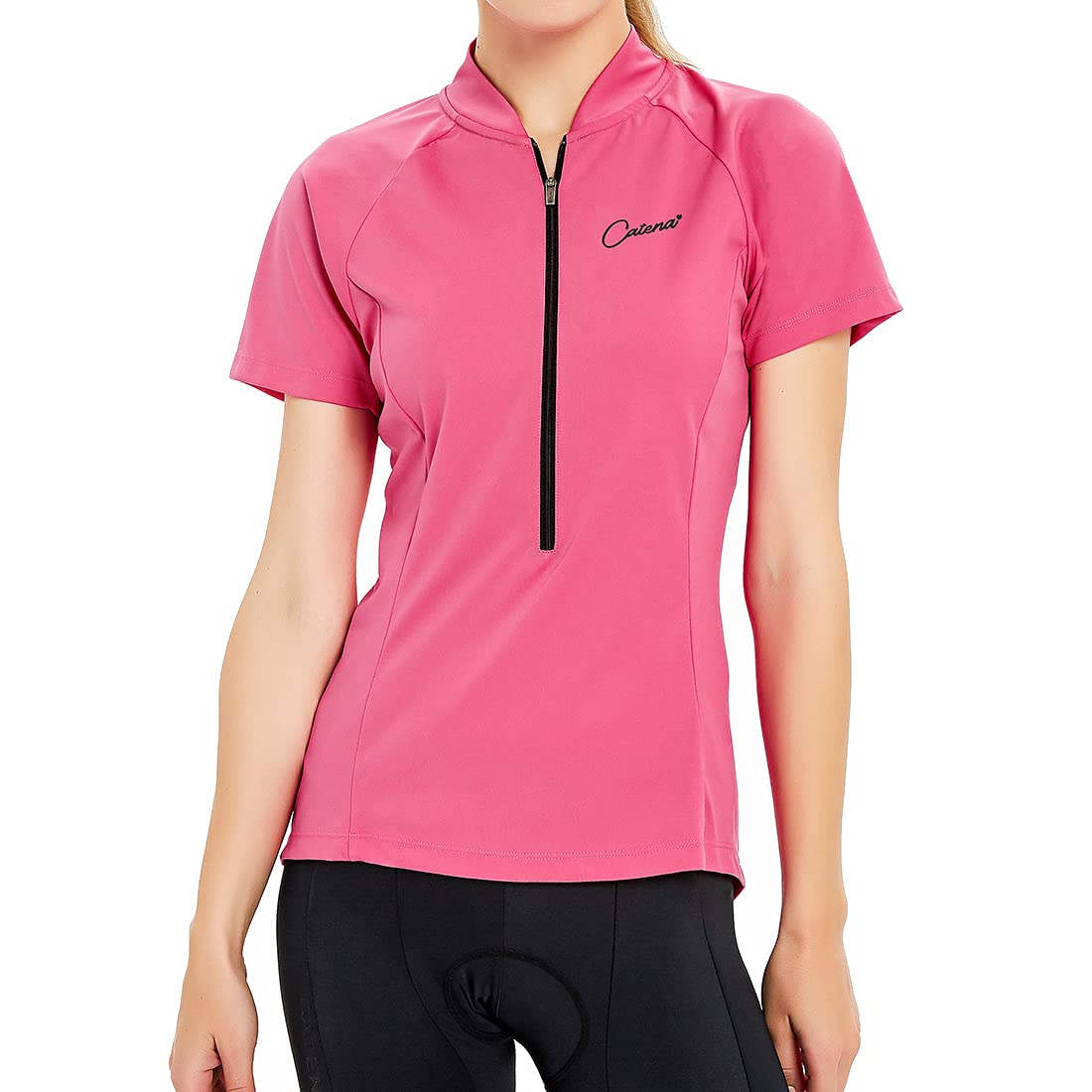 Women's Cycling Jersey Workout Shirt Running Summer Tops