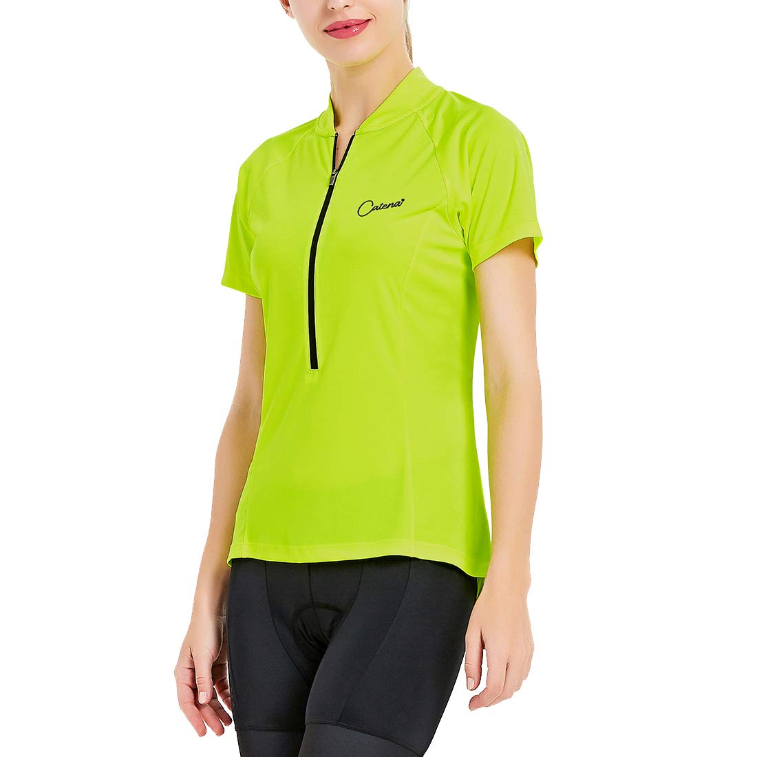 Women's Cycling Jersey Workout Shirt Running Summer Tops