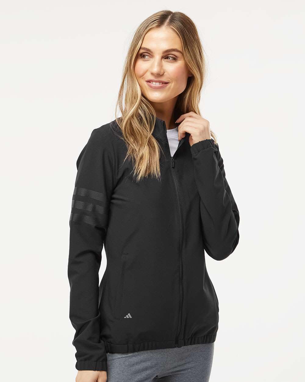 Adidas Women's 3-Stripes Full-Zip Jacket With Custom Embroidery