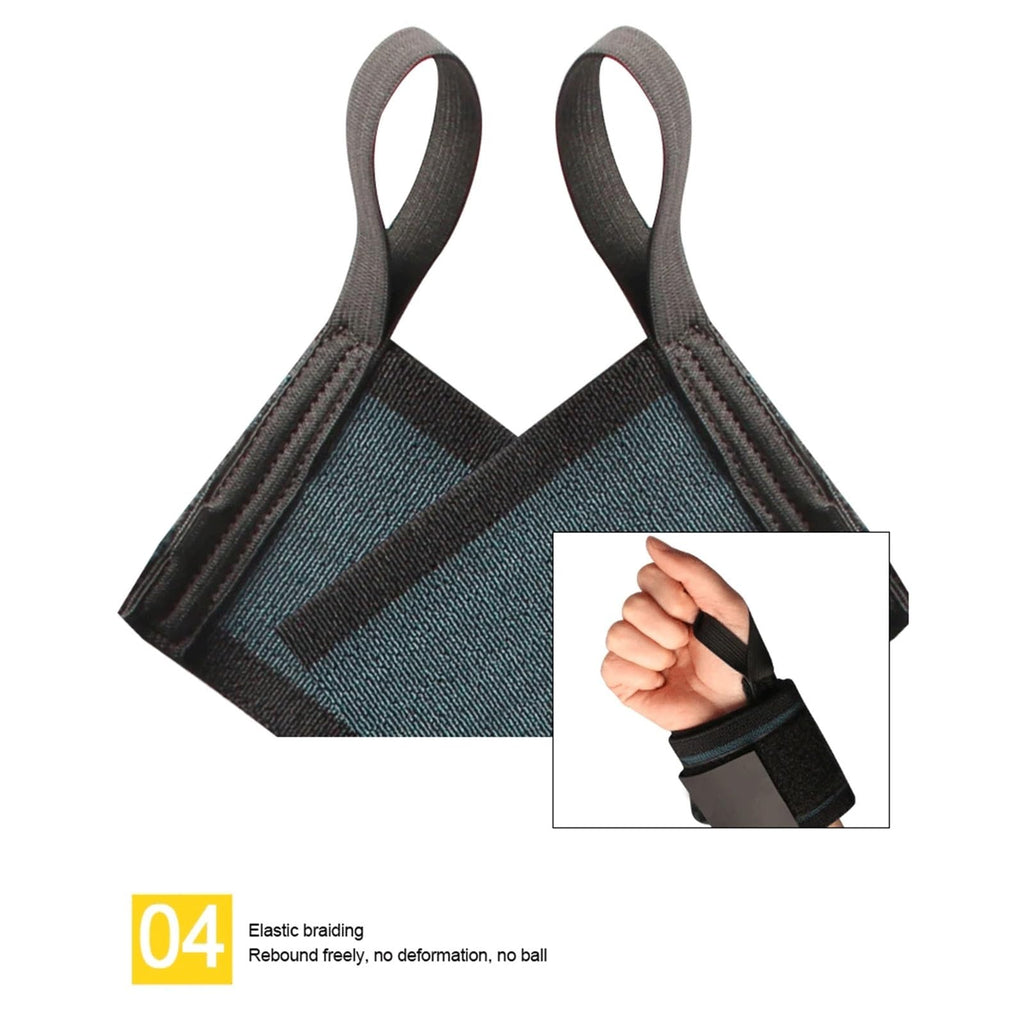 Padded Weightlifting Wrist Wraps with Thumb Support