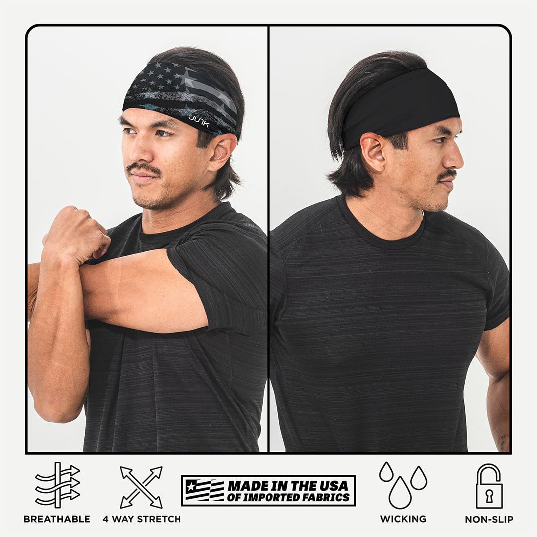 Unisex Moisture-Wicking Non-Slip Sports Headband