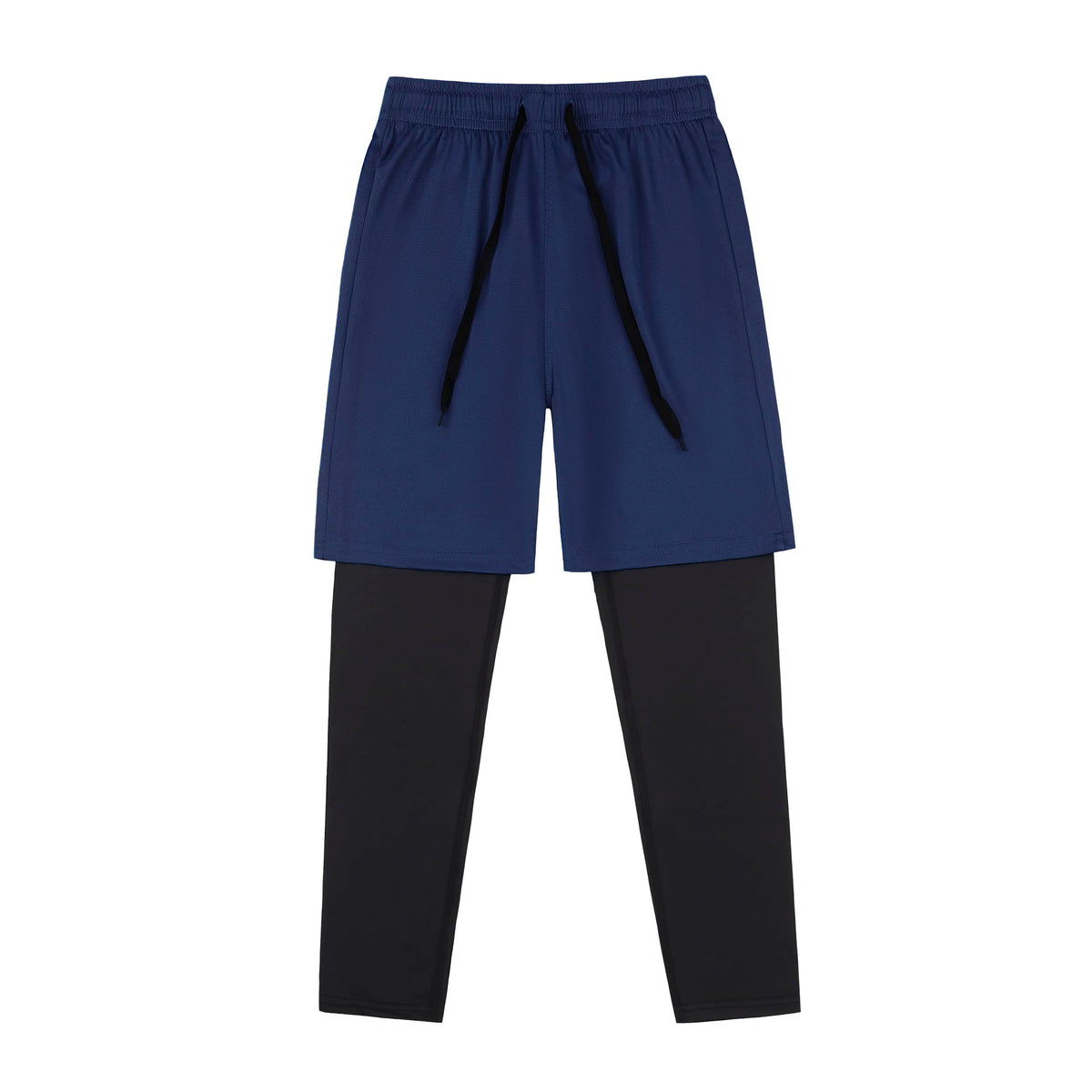 Boys' 2-in-1 Quick-Dry Compression Running Pants