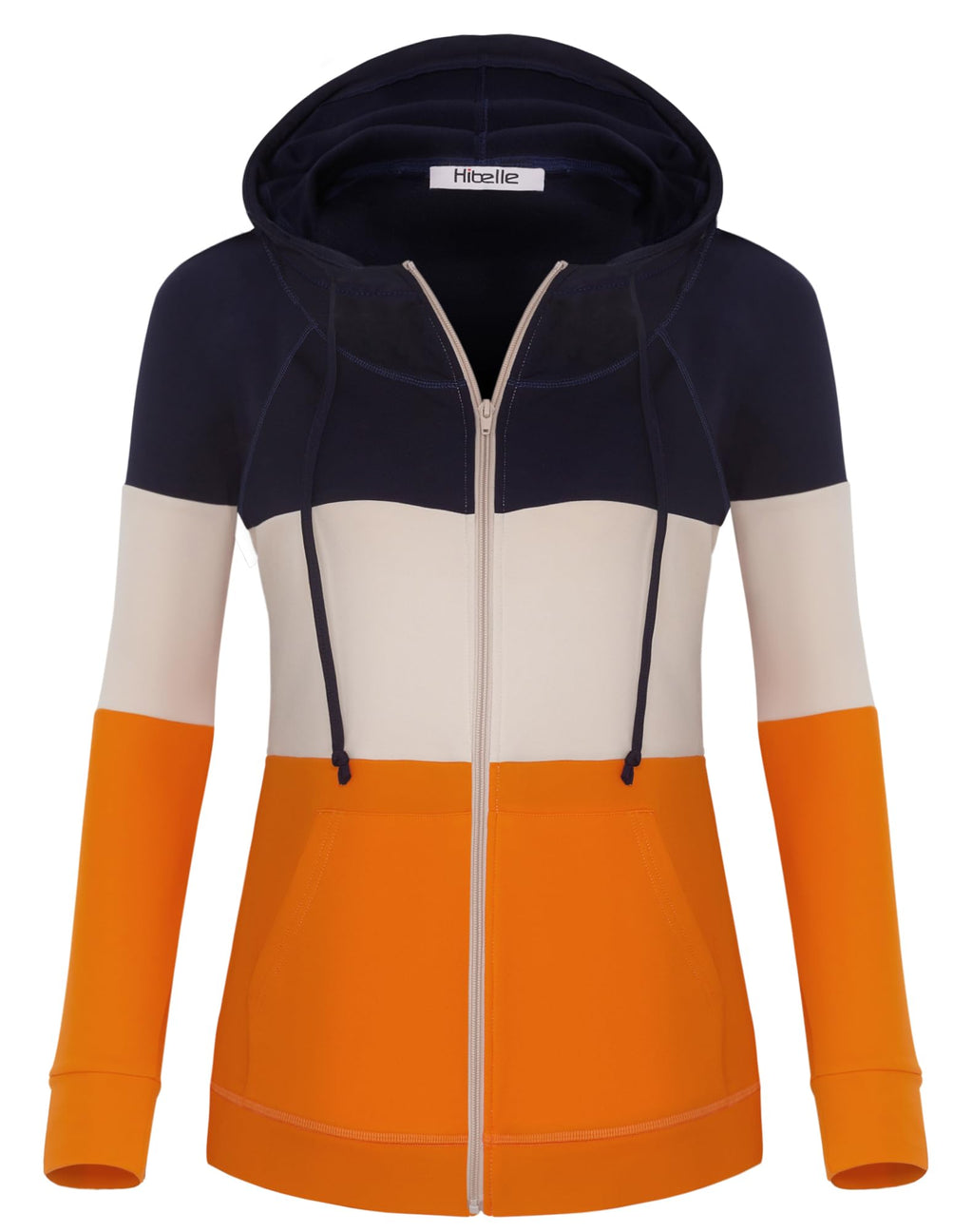 Women's Fleece-Lined Full-Zip Sports Hoodie with Pockets