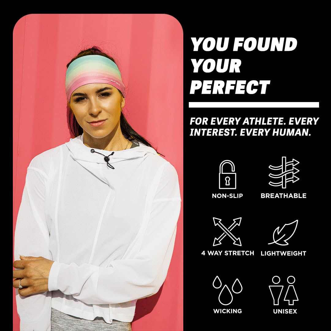 Unisex Moisture-Wicking Non-Slip Sports Headband