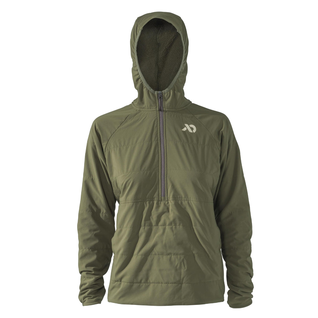 First Lite Women's Navigator Hoody | Softshell Mid Layer | Conifer | Large