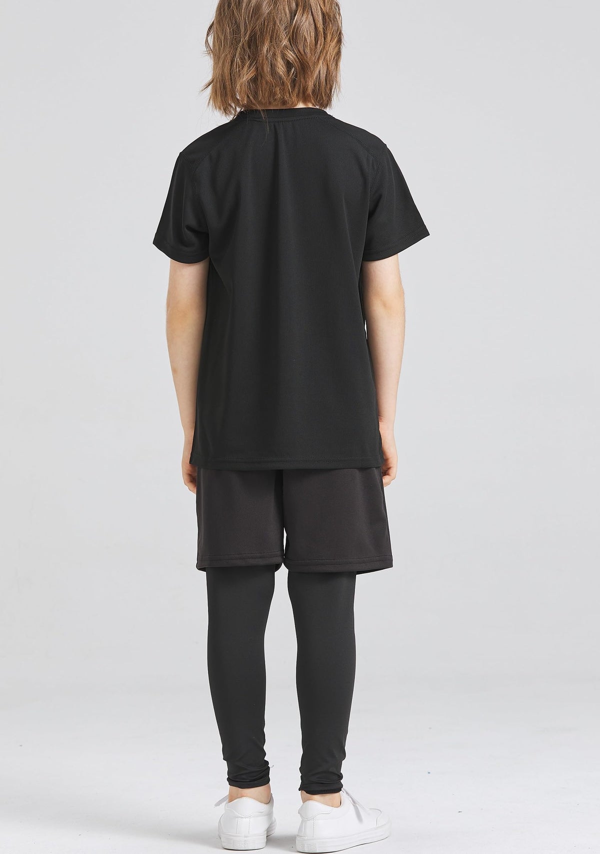 Boys' 2-in-1 Quick-Dry Compression Running Pants