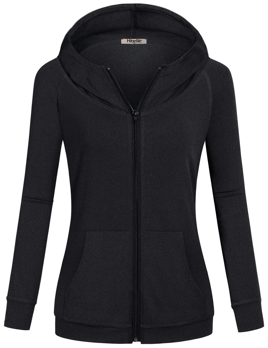 Women's Fleece-Lined Full-Zip Sports Hoodie with Pockets