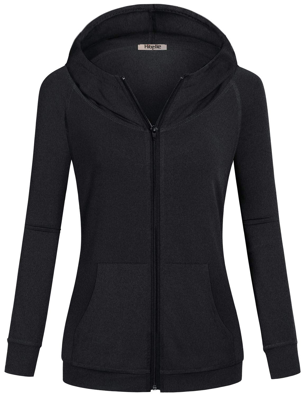 Women's Fleece-Lined Full-Zip Sports Hoodie with Pockets