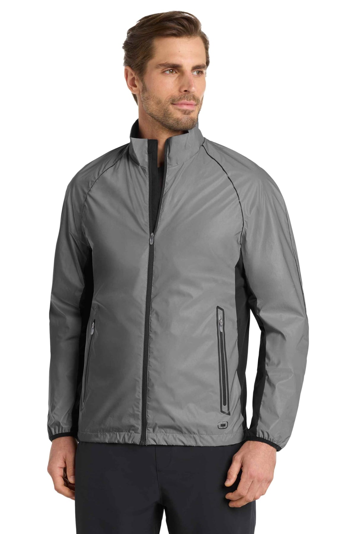 Unisex Reflective Full-Zip Running Jacket
