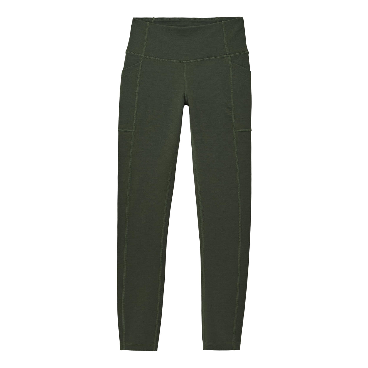 Women's Thermal High-Waist Wool Leggings with Pockets