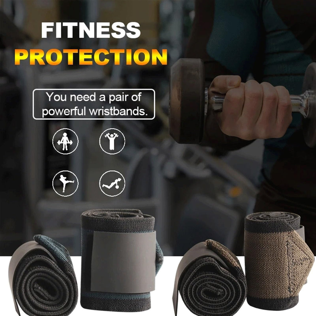 Padded Weightlifting Wrist Wraps with Thumb Support