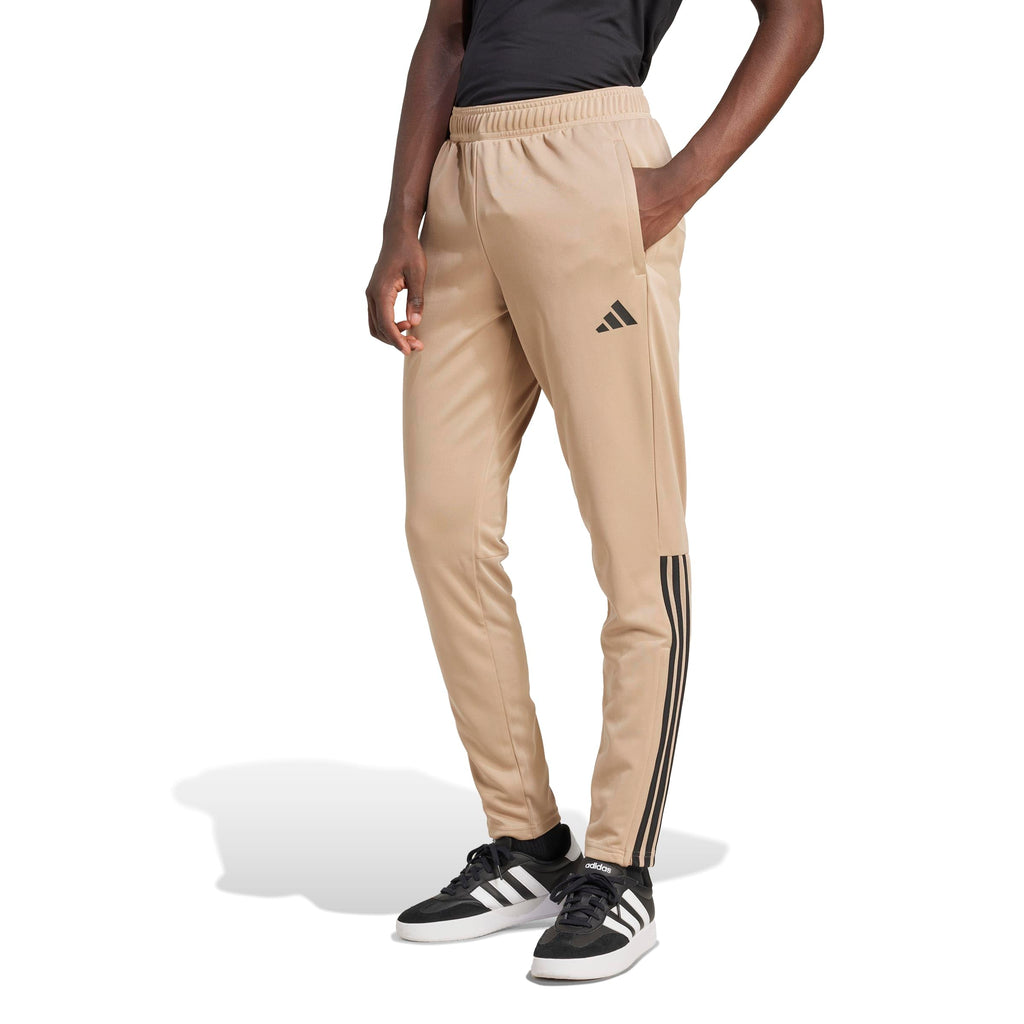 adidas Mens Sereno Aeroready Cut 3-Stripes Regular Slim Tapered Tracksuit Bottoms Training Casual Moisture Wicking - Grey