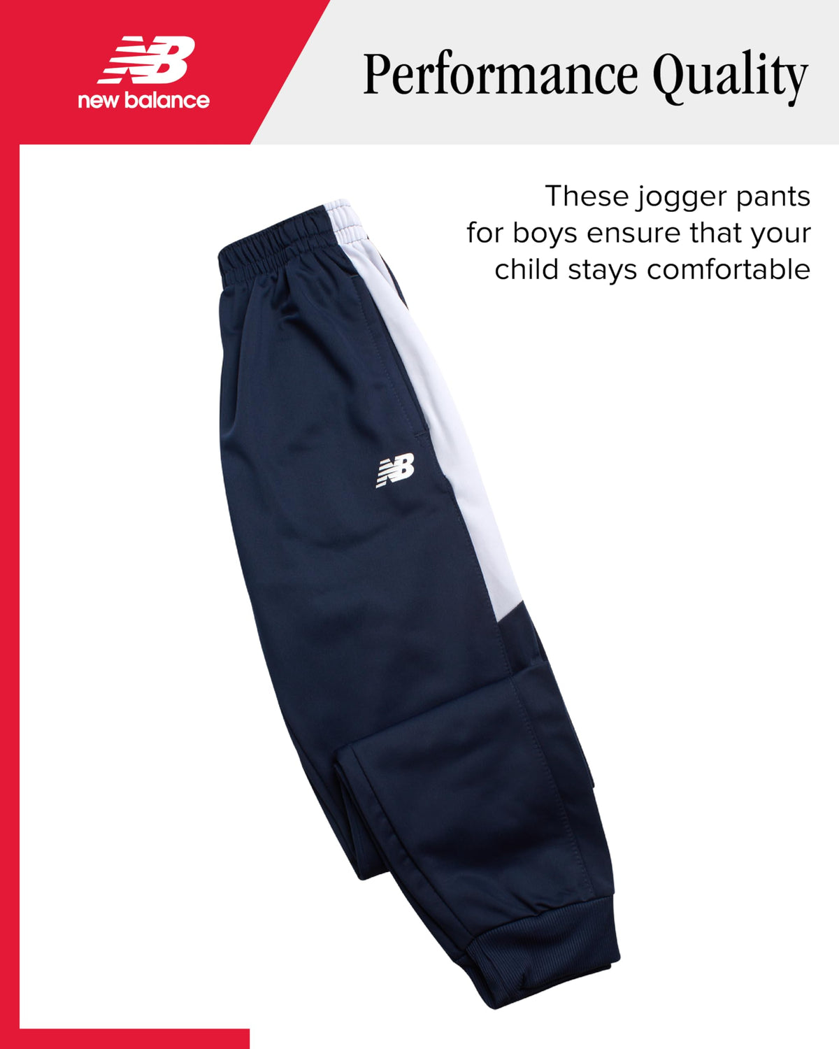 Boys' Performance Jogger Sweatpants with Drawstring Waist