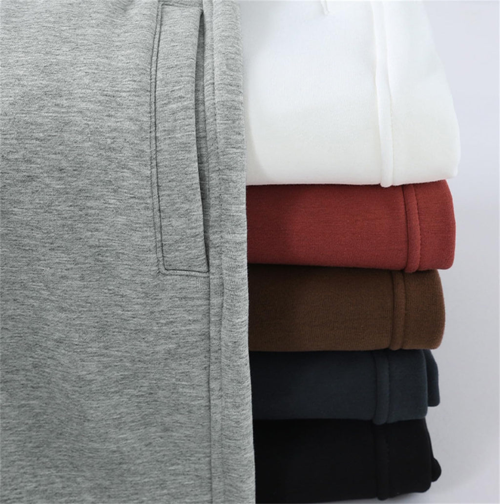 Women's High-Waisted Warm Jogger Pants with Pockets