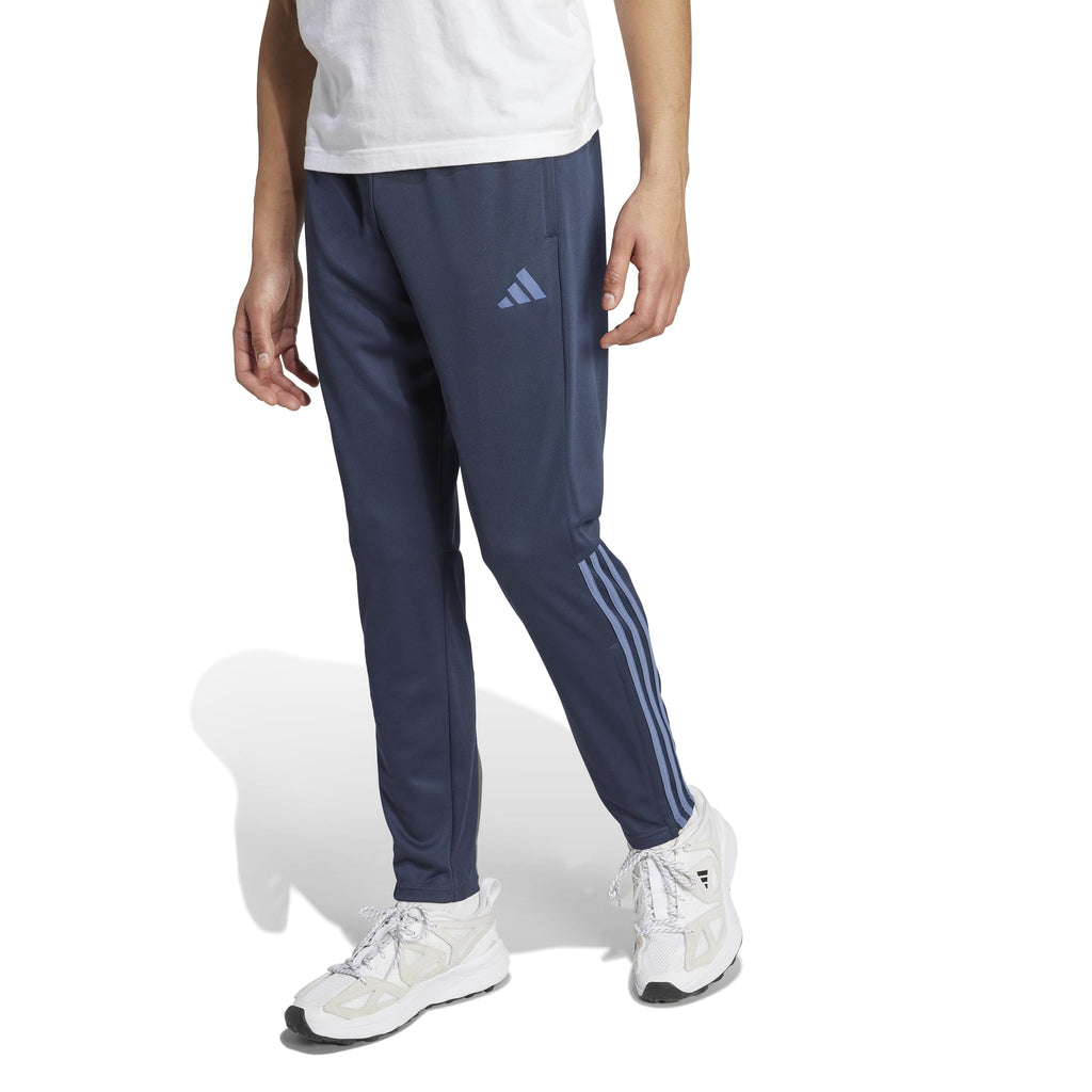 adidas Mens Sereno Aeroready Cut 3-Stripes Regular Slim Tapered Tracksuit Bottoms Training Casual Moisture Wicking - Grey