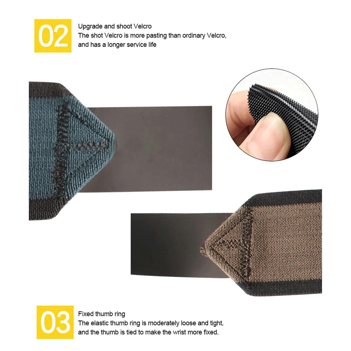 Padded Weightlifting Wrist Wraps with Thumb Support