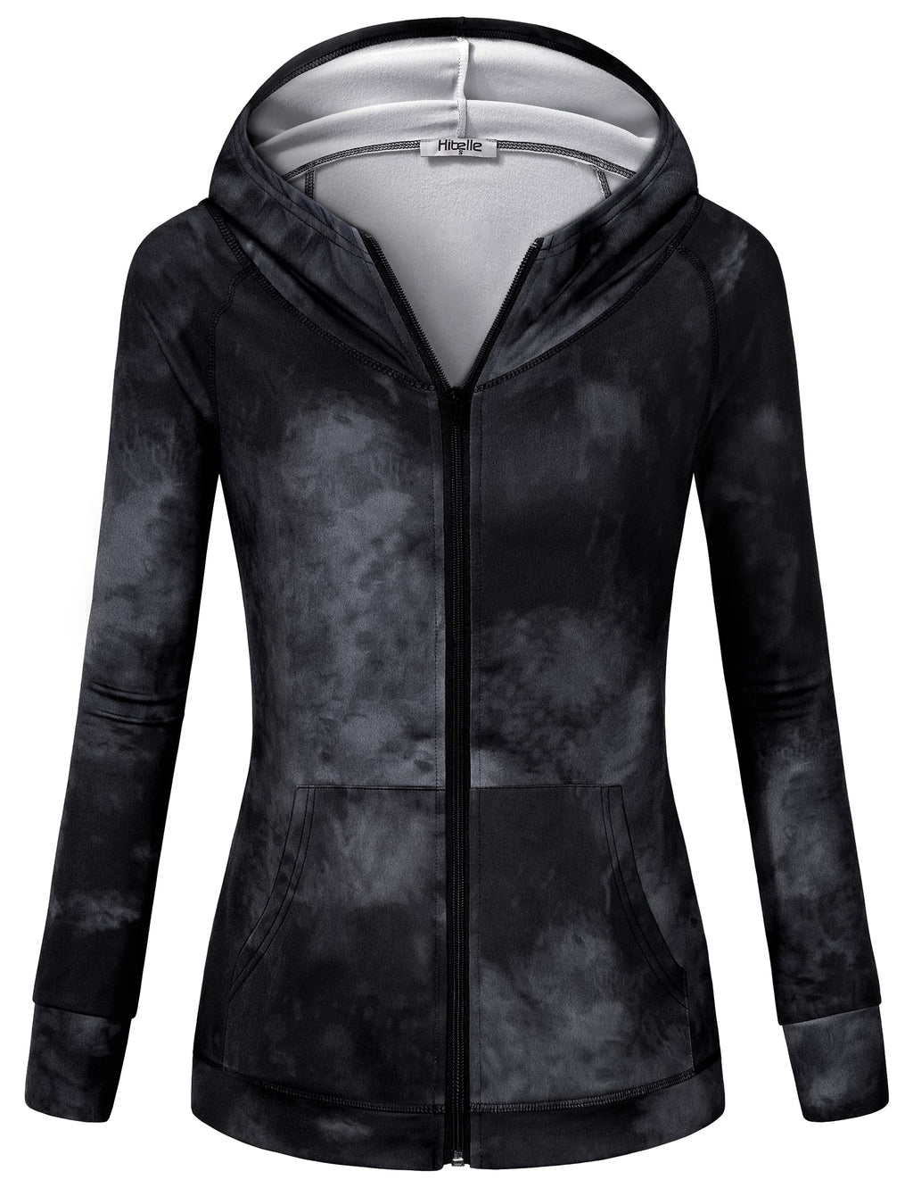 Women's Fleece-Lined Full-Zip Sports Hoodie with Pockets