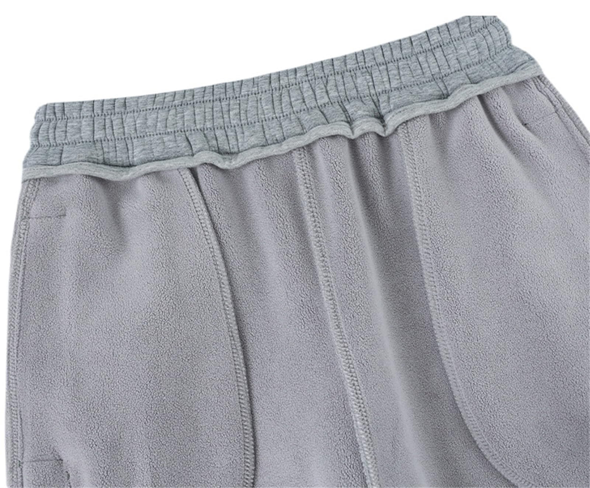 Women's High-Waisted Warm Jogger Pants with Pockets