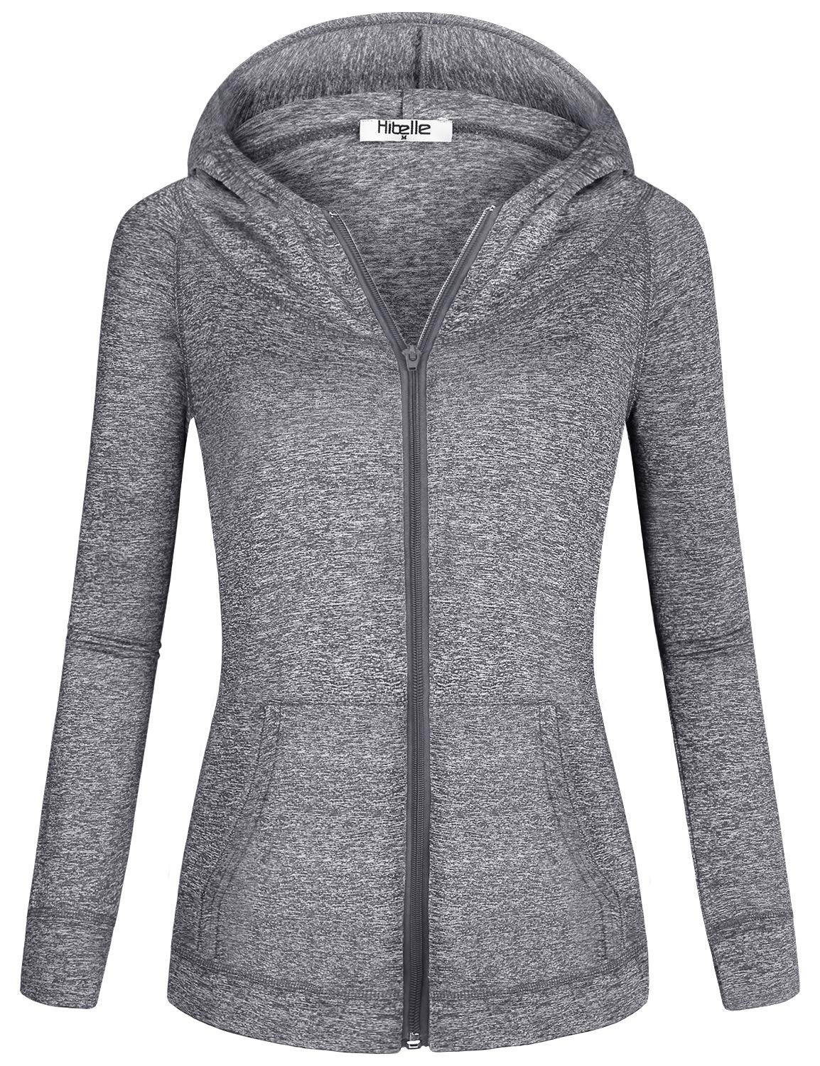 Women's Fleece-Lined Full-Zip Sports Hoodie with Pockets