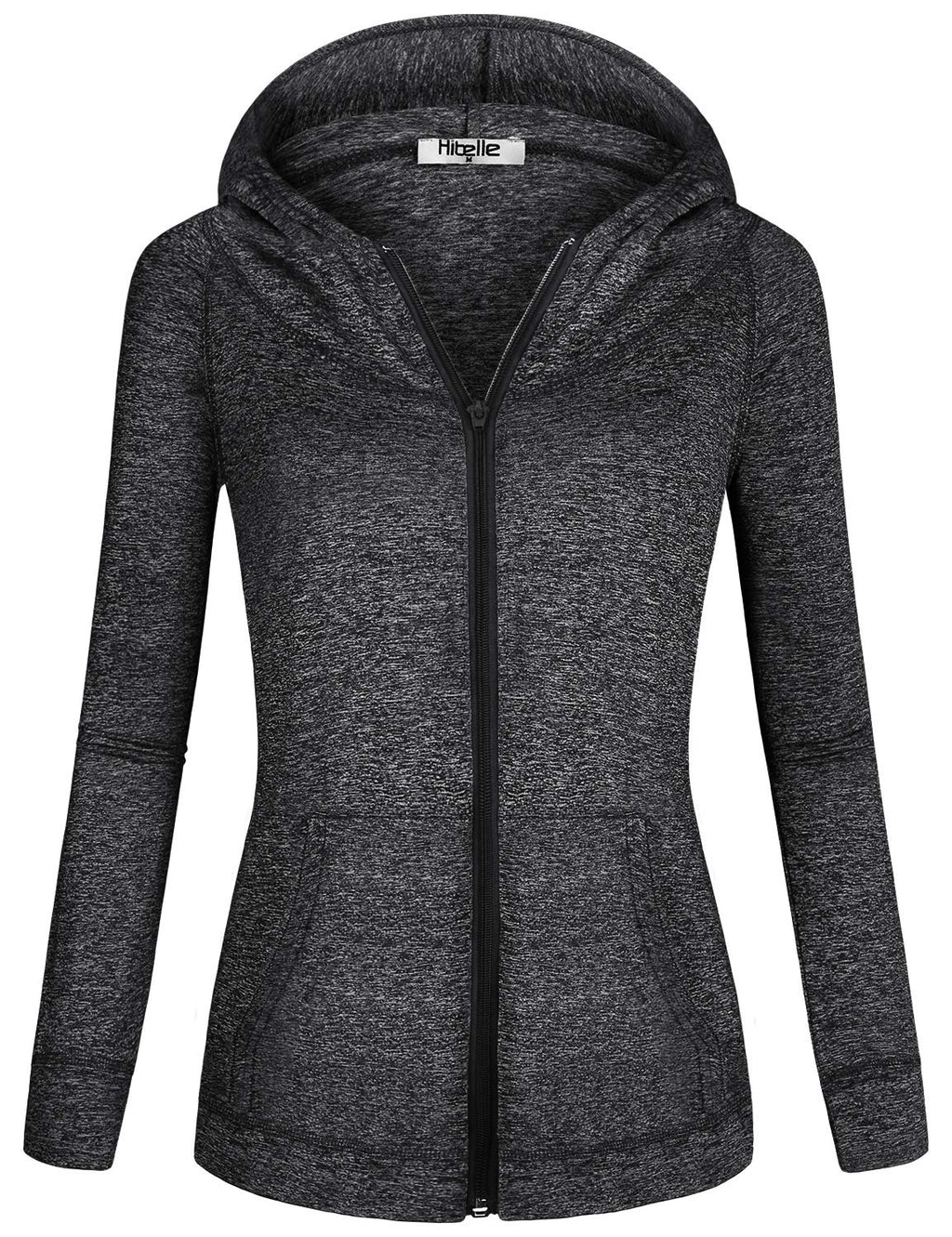 Women's Fleece-Lined Full-Zip Sports Hoodie with Pockets