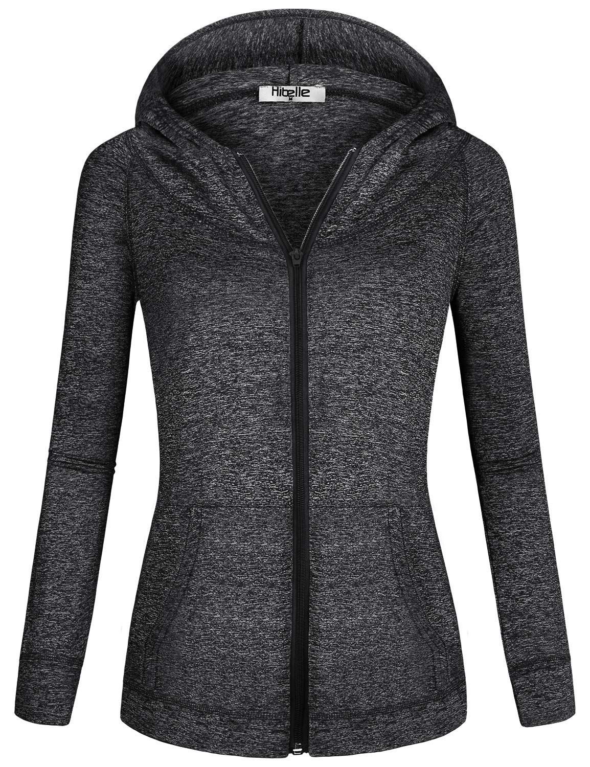Women's Fleece-Lined Full-Zip Sports Hoodie with Pockets