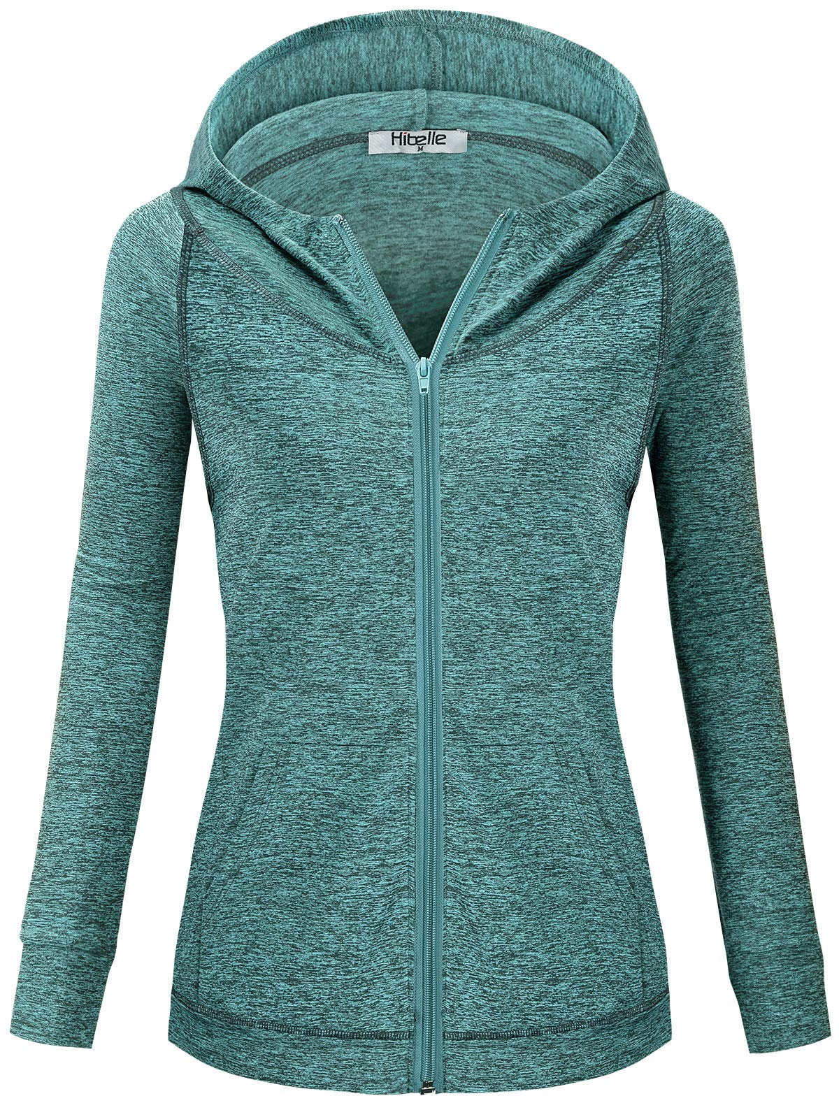 Women's Fleece-Lined Full-Zip Sports Hoodie with Pockets